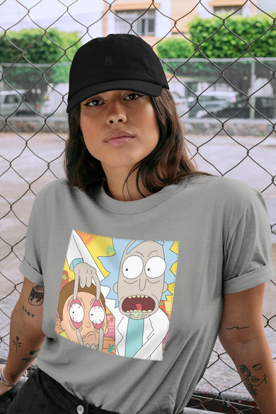 Koszulka z naszywką Rick and Morty 04
