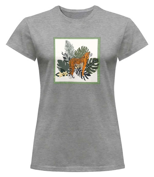 Bluzka damska z naszywką Tiger/Nature