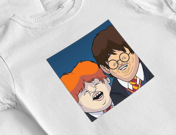 Bluzka damska z naszywką Harry Potter parody