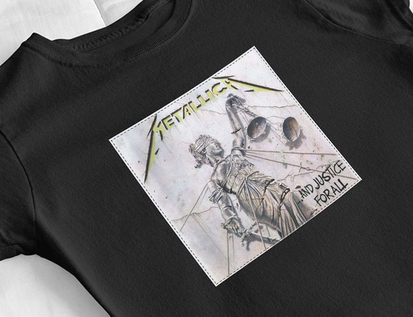 Bluzka damska z naszywką Metallica And Just