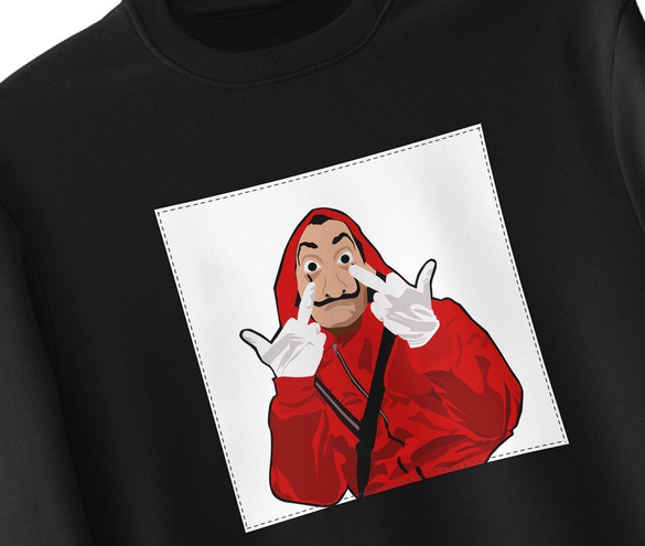 Bluza z naszywką Dom z papieru 03