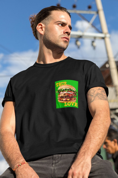 Koszulka z kieszonką LOVE BURGER
