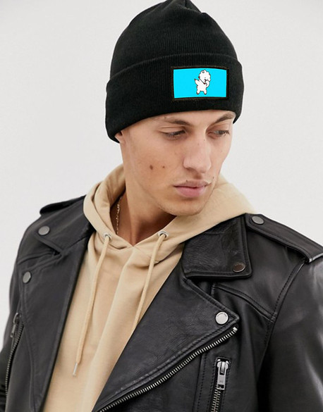 Czapka zimowa z naszywką BTS K-POP BT21 RJ