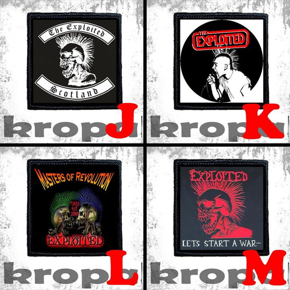 Naszywka THE EXPLOITED 8 X 8 cm Dużo Wzorów!