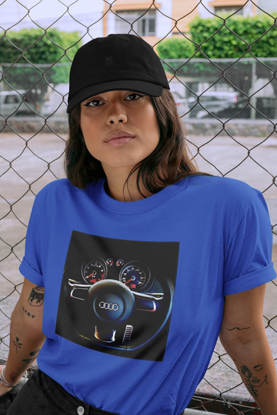Koszulka z naszywką Audi 01