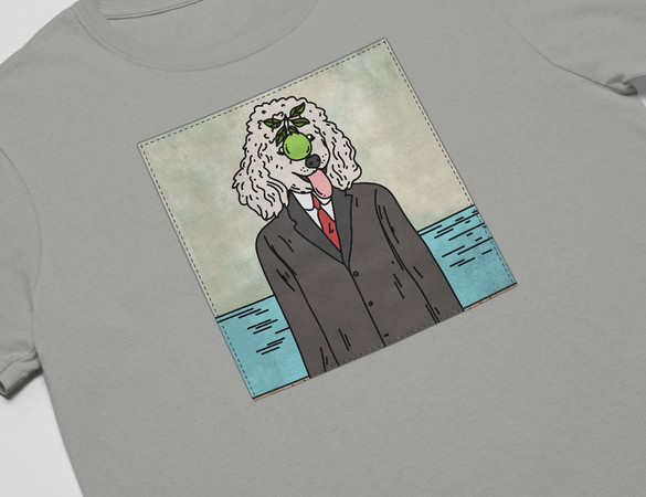 Koszulka z naszywką DOG PARODY: Syn człowieczy