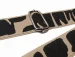 Pasek do torby z abstrakcyjnym wzorem beżowo-brązowy 38 mm