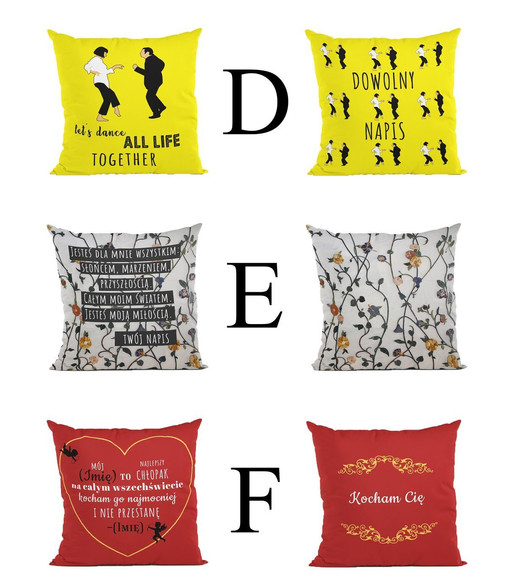 Poduszka na Walentynki + Magnes i Imię GRATIS!