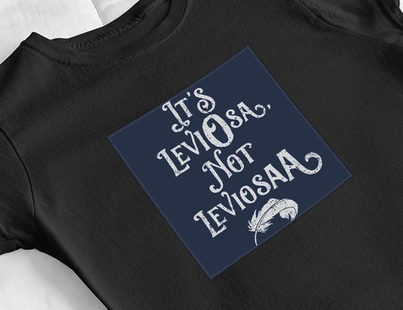 Bluzka damska z naszywką Harry Potter leviosa