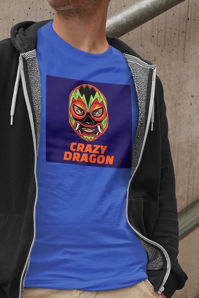 Koszulka z naszywką  Crazy Dragon