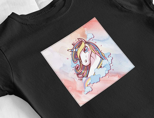 Bluzka damska z naszywką Unicorne 02