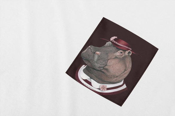 Koszulka z kieszonką HIPPO GENTLEMAN