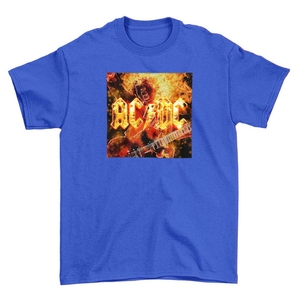 Koszulka z naszywką AC/DC On Fire