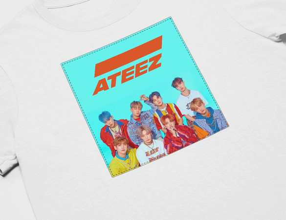 Koszulka z naszywką ATEEZ  band