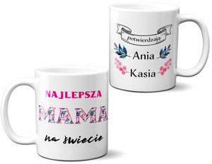 Kubek dla Mamy NAJLEPSZA MAMA + IMIĘ 03