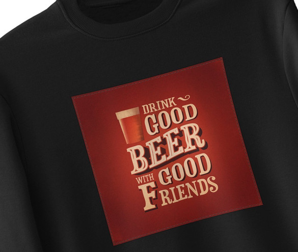 Bluza z naszywką Drink Good Beer...