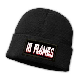 Czapka zimowa z naszywką   IN FLAMES