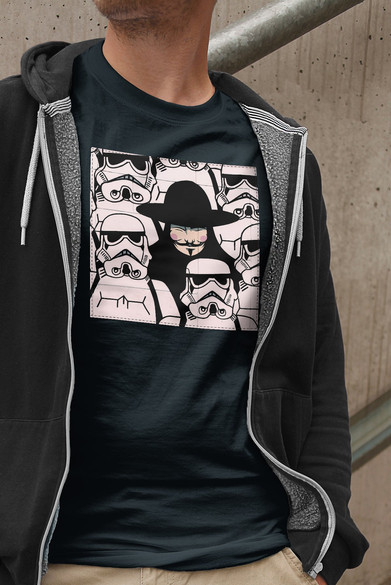 Koszulka z naszywką  Anonymous