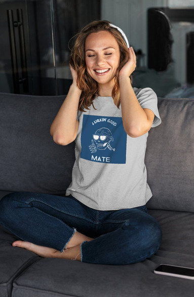 Bluzka damska z naszywką Lurkin' good mate