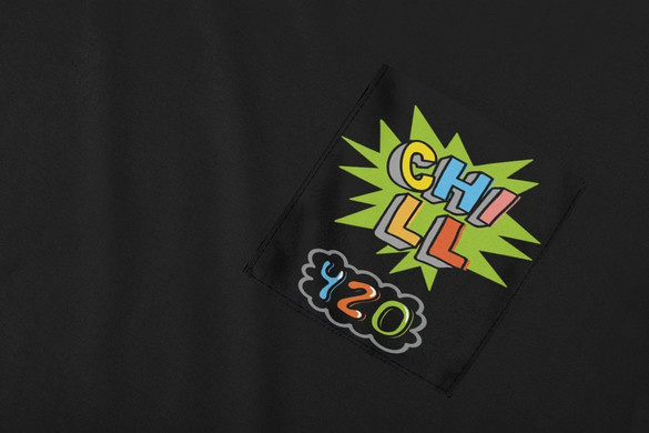 Koszulka z kieszonką CHILL 420 TRAWKA