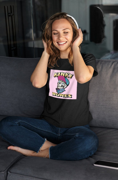 Bluzka damska z naszywką Kinky