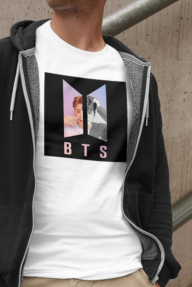 Koszulka z naszywką BTS JIMIN