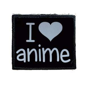 Naszywka I LOVE ANIME 02