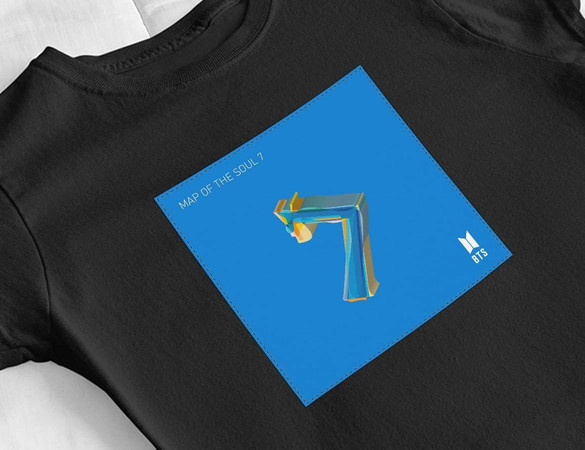 Bluzka damska z naszywką BTS Map of the Soul 7