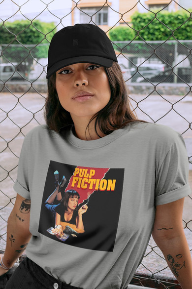 Koszulka z naszywką Pulp Fiction Poster