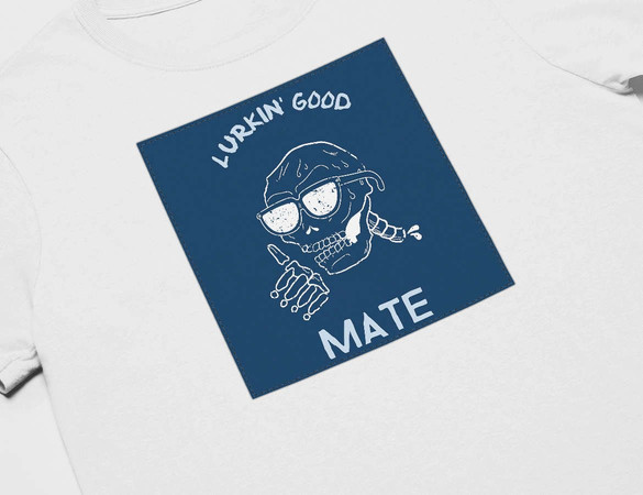 Koszulka z naszywką Lurkin' good mate