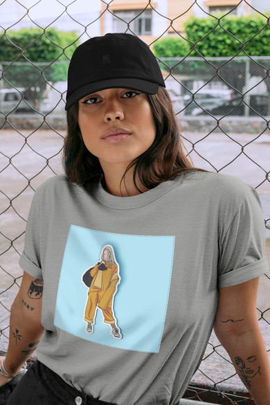 Koszulka z naszywką Billie Eilish 06