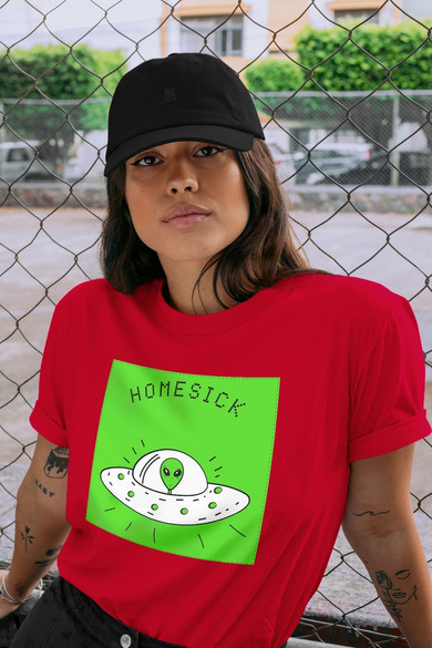 Koszulka z naszywką Homesick