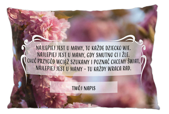 Poduszka na Dzień Matki dla Mamy DODAJ IMIĘ!
