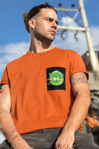 Koszulka z kieszonką RICK AND MORTY