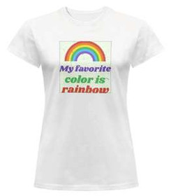 Bluzka damska z naszywką Favourite colour