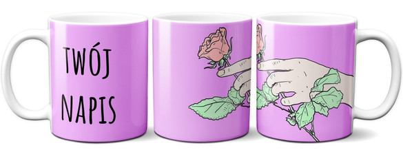 Kubek na Walentynki DODAJ NAPIS!