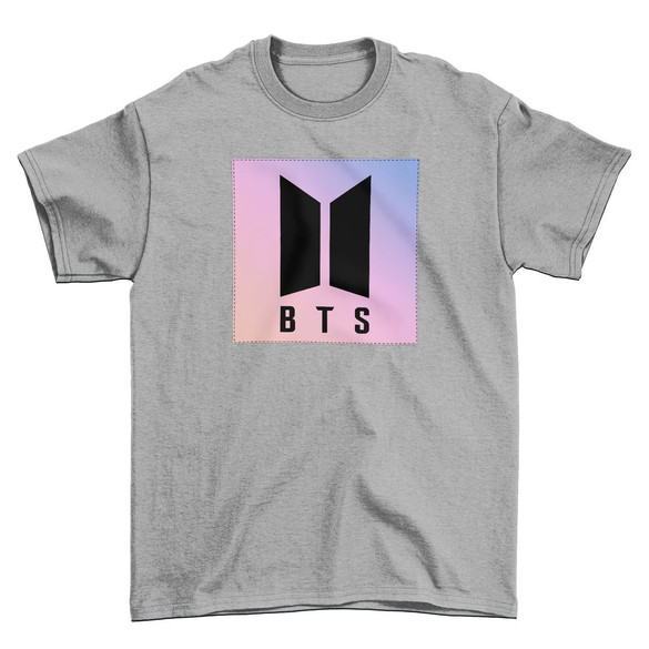 Koszulka z naszywką BTS LOGO 02