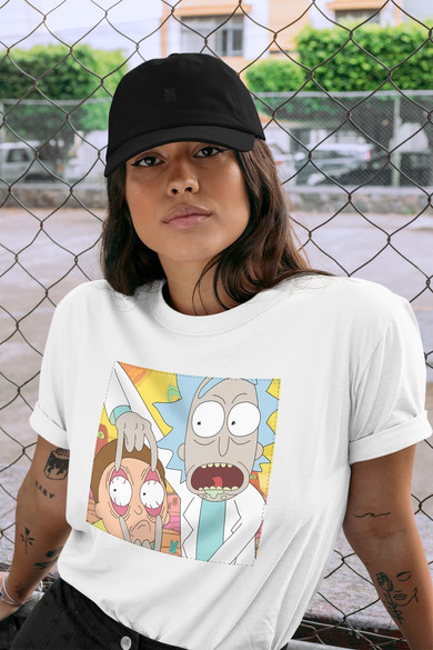 Koszulka z naszywką Rick and Morty 04