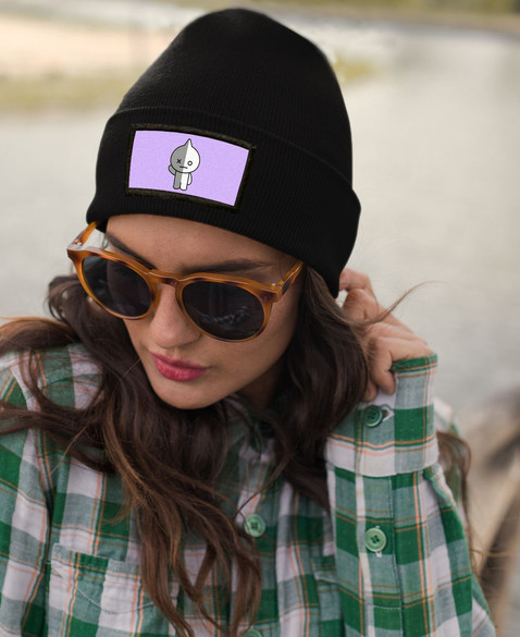 Czapka zimowa z naszywką BTS K-POP BT21 VAN