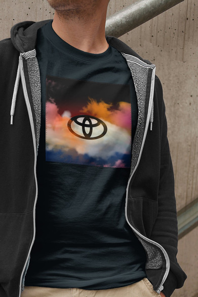 Koszulka z naszywką Toyota logo colourful