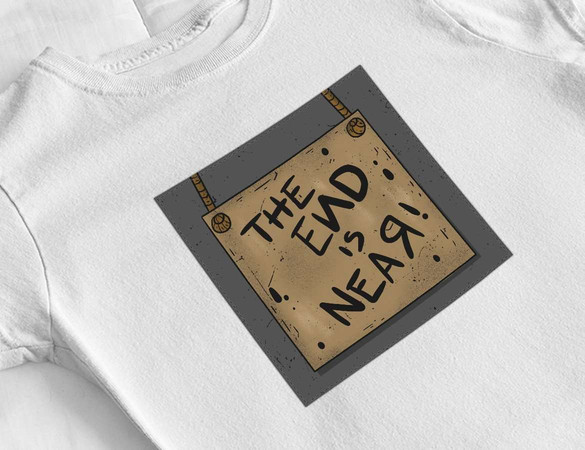 Bluzka damska z naszywką The end is near