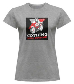 Bluzka damska z naszywką Nothing will stop me