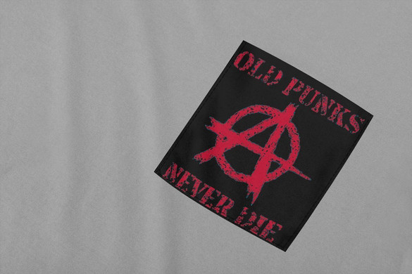 Koszulka z kieszonką Old punks never die