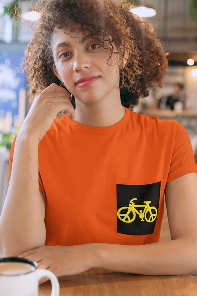 Koszulka z kieszonką  Rower PEACE