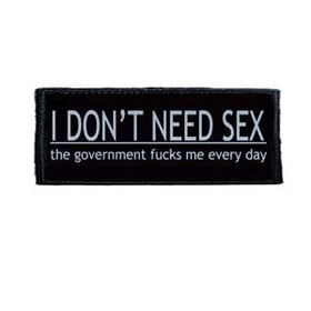 Naszywka  I DON"T NEED SEX