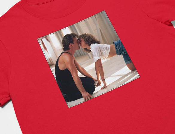 Koszulka z naszywką Dirty Dancing Kiss