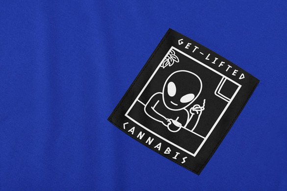 Koszulka z kieszonką GET-LIFTED CANNABIS