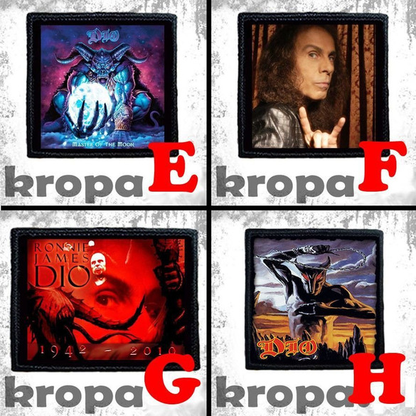 Naszywka DIO 10 x 10 cm  Dużo Wzorów!