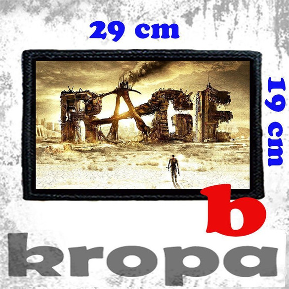 Naszywka duża na ubranie RAGE