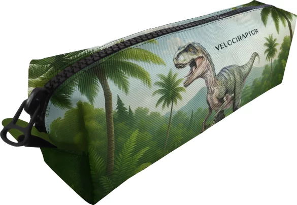 Piórnik Dinozaury Velociraptor + imię dziecka